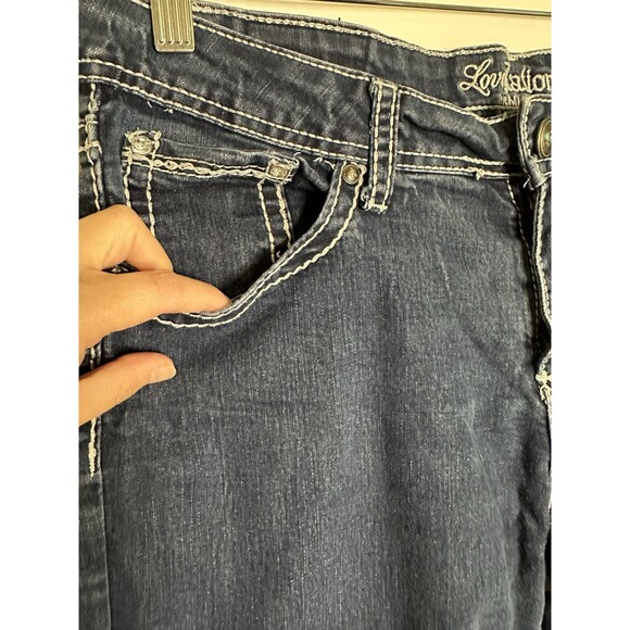 Love Nation Premium Denim Blue‎ Jeans Embellished Pockets Women's 10 - Picture 3 of 12
